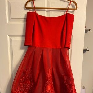 Red Lace Dress
